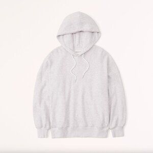 Abercrombie & Fitch Essential Oversized Sunday Hoodie – Small (Light Grey)